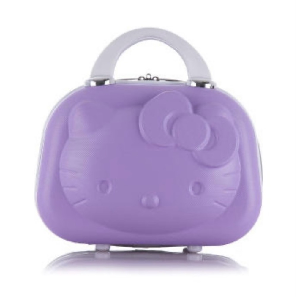 Hello Kitty Travel Cosmetic Case Box Beauty Makeup Case Bag Organizer PURPLE